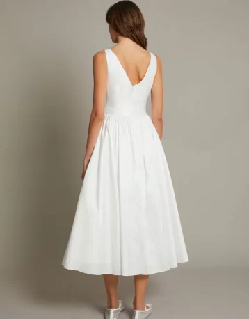 Monsoon Colette midi bridal dress ivory