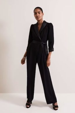 Phase Eight Kylie Tux Jumpsuit Black