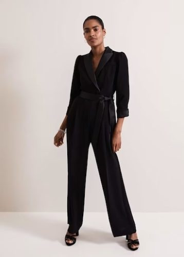 Phase Eight Kylie Tux Jumpsuit Black