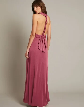 Monsoon Thea multiway bridesmaid dress dark pink