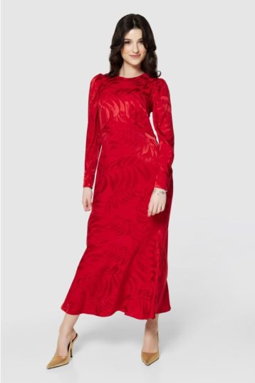 Closet London Red A-line Dress