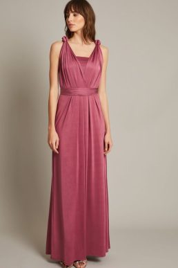 Monsoon Thea multiway bridesmaid dress dark pink