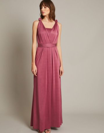 Monsoon Thea multiway bridesmaid dress dark pink