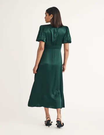 Nobody's Child Green Bridesmaid Tyra Midi Dress