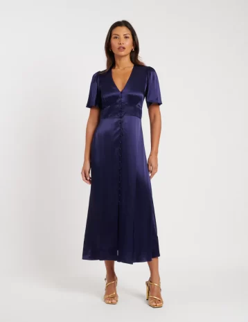 Nobody's Child Navy Bridesmaid Erin Midi Dress