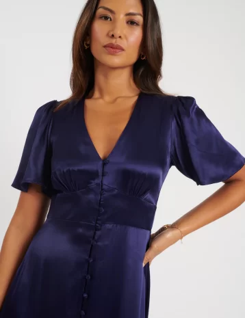 Nobody's Child Navy Bridesmaid Erin Midi Dress