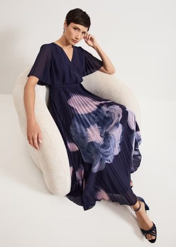 Phase Eight Abigail Maxi Dress Navy Multi