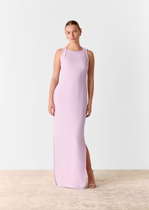 Lilac Tie Back Maxi Dress £159.20 £199